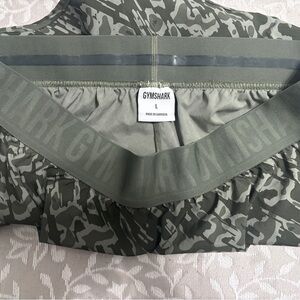 Gymshark Olive Green Camo High-Waist Leggings